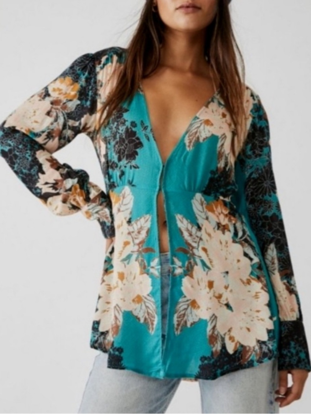 Free People Mikayla Printed Tunic Top - Picture 6 of 12